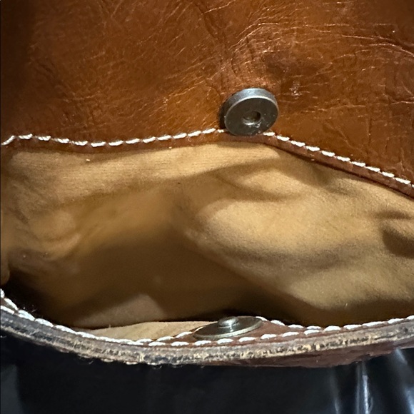 Patricia Nash Elegant Brown Embossed Crossbody Bag - Picture 5 of 8